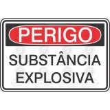 Perigo - substancia explosiva